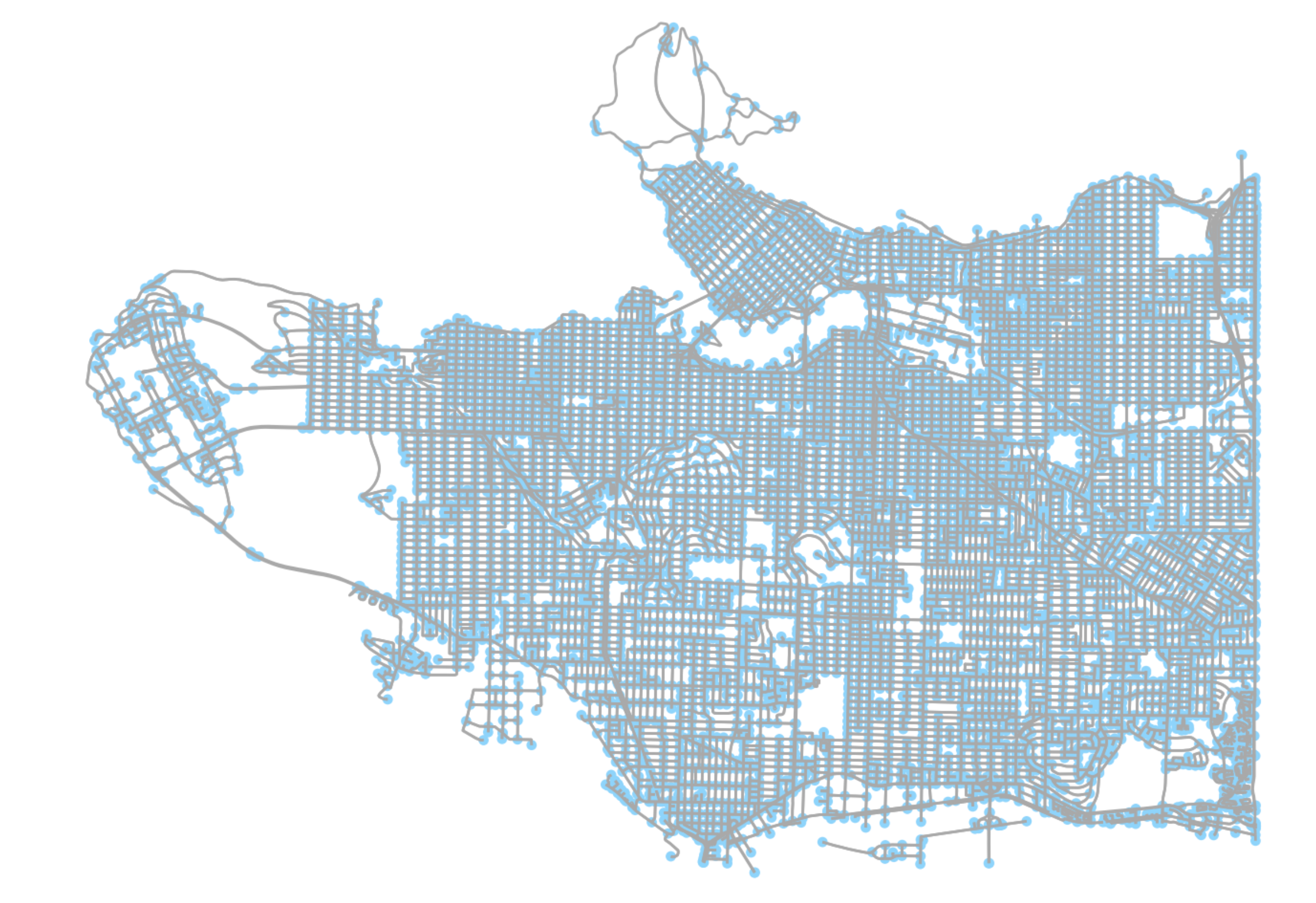 A screenshot showing geographic map data — the underlying data is separate from how it's displayed.