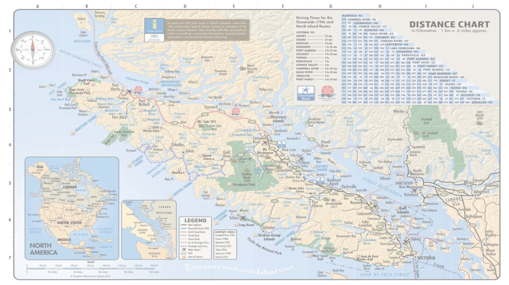A flowchart showing the five steps of the TSP brute-force solution.